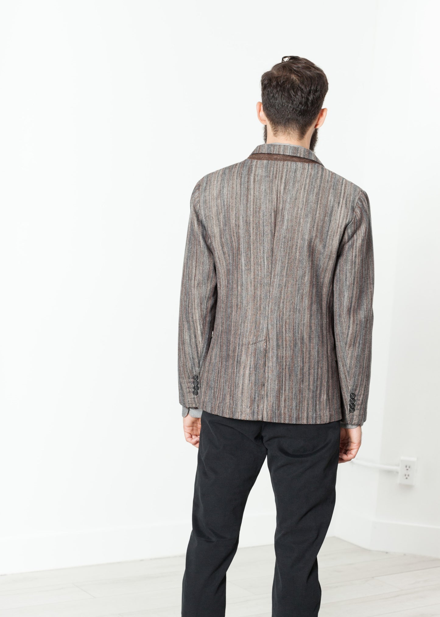Veste de sport aquarelle en marron/bleu