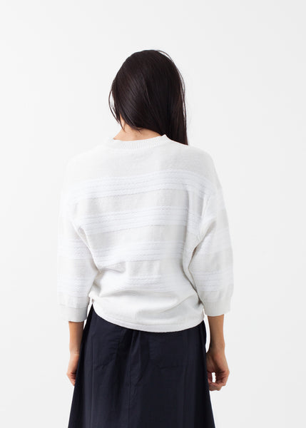 Pull à larges rayures