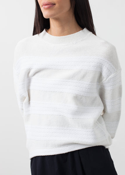 Pull à larges rayures