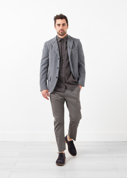 Blazer en laine lavée