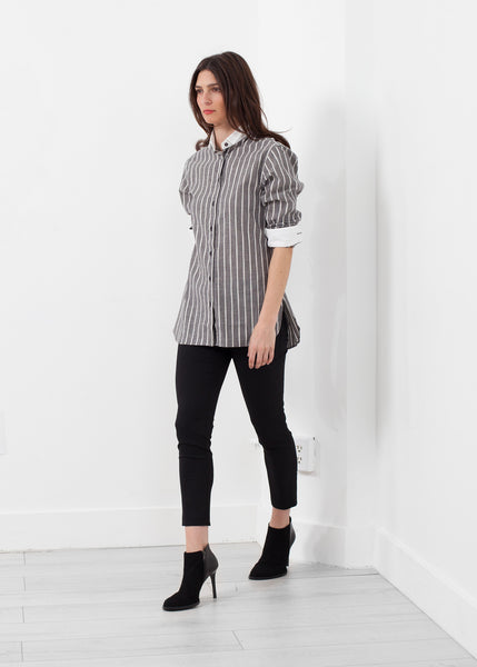 Chemise de smoking rayée