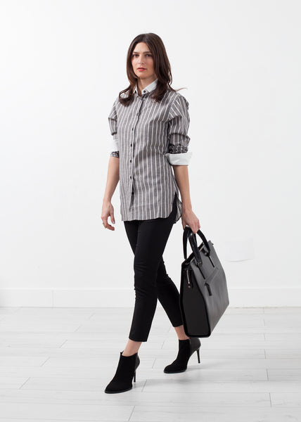 Chemise de smoking rayée