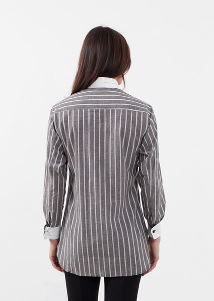 Chemise de smoking rayée