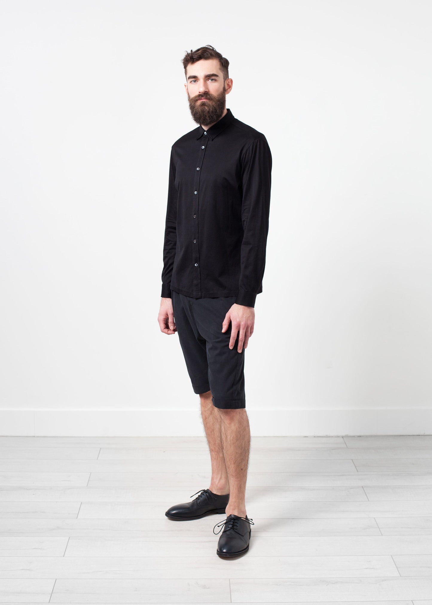 Chemise boutonnée Scotland en noir