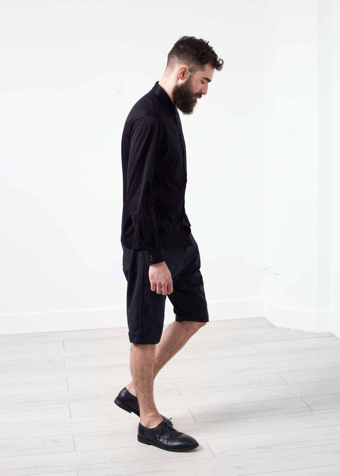 Chemise boutonnée Scotland en noir