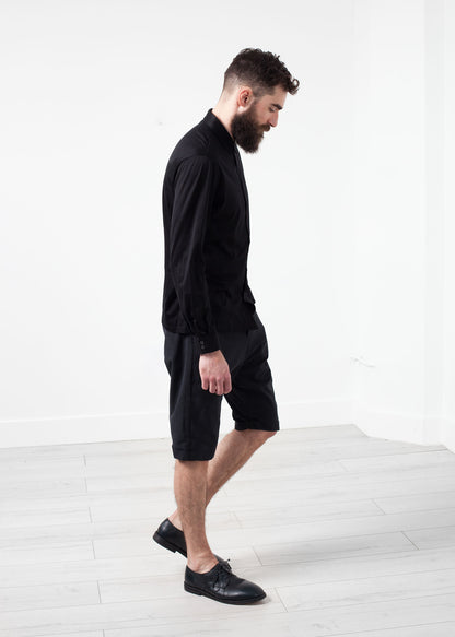 Chemise boutonnée Scotland en noir
