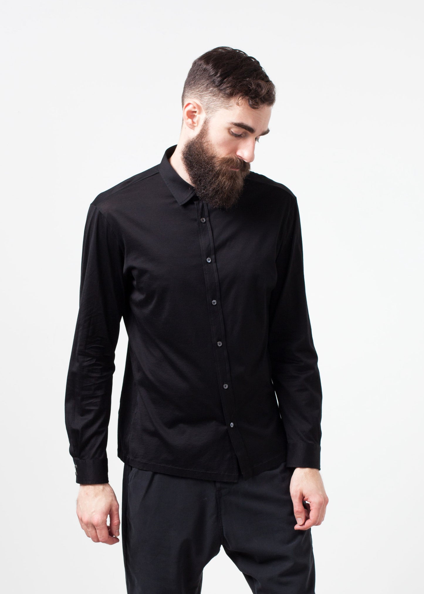 Chemise boutonnée Scotland en noir