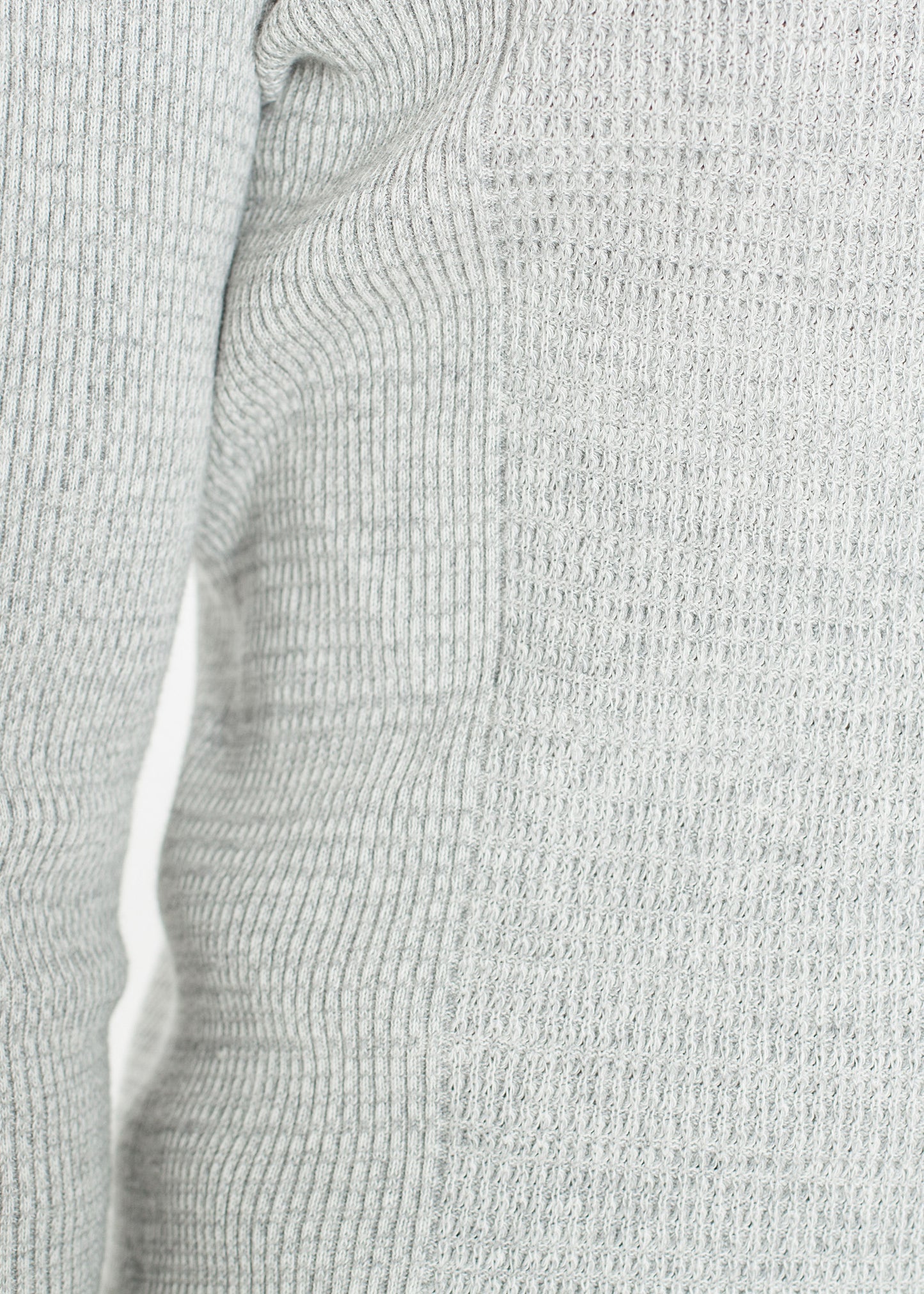 T-shirt à manches longues en tricot gaufré