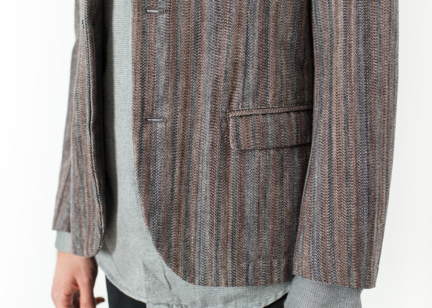 Veste de sport aquarelle en marron/bleu