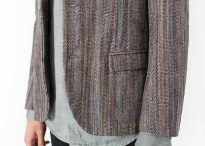 Veste de sport aquarelle en marron/bleu